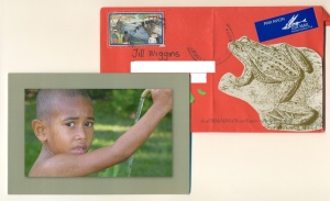 Card with interesting envelope from Michelle in the Fiji Islands